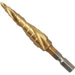 六角軸スパイラルステップドリル TiNコート モノタロウ