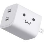 USB Type-C 充電器 PD 45W PPS 高速充電 USB-C ×2 折りたたみ式プラグ 小型 軽量 エレコム