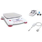 ポータブル天びん(スカウトSPXシリーズ)+プリンタ(Bluetoothモデル)+RS232インターフェイスキットセット オーハウス
