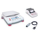 ポータブル天びん(ナビゲーターシリーズ)+プリンタ+RS232インターフェイスキットセット オーハウス