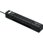 2ポートUSB給電機能付 回転式 6個口OAタップ