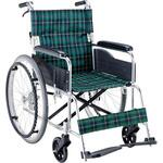 【￥11,000-】マキテック　車いす エコノミーシリーズ 車椅子 自走式 EW-50GN EW-50GN アルミ製 自走式・背折れタイプ エコノミーシリーズ EW-50 1台