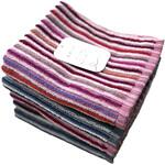 FO446600 フェイスタオル5枚組 エコ残糸リバーシブル 林