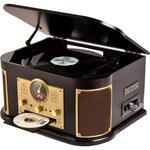 MRP-M100CR(DB) マルチレコードプレーヤー リモコン付き(CD/レコード/カセットテープ/AM FMラジオ/USB/SD) YAMAZEN(山善)