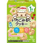 和光堂 1歳からのおやつ+DHA いちごみるくクッキー 和光堂