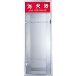 SHINYEI 消火器ボックス(全埋込型)/SK-FEB-23H　 ヘアライン/扉型 消火器ボックス(全埋込型) SK-FEB-23 SHINYEI 屋内安全用品 オープン型