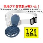 マイファンプラス ヘルメット装着キット(モバイルバッテリー付) ブルーグレー MAGICOOL