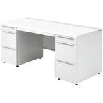 デスク US-1 両袖机(A-3段袖×A-3段袖)(組立サービス付き) プラス[家具]