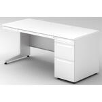 デスク US-2 片袖机(D-3段袖)(組立サービスなし) プラス[家具]