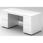 デスク US-2 両袖机(A-3段袖×D-3段袖)(組立サービスなし) プラス[家具]