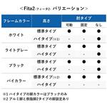 チェア Fita2 バイカラーフレーム アルミ脚 プラス(家具)