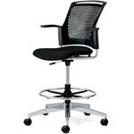 チェア チェダーC 回転脚ハイタイプ 背ヌード 肘付 プラス(家具)