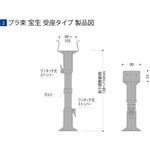 プラ束 宝生 受座タイプ フクビ化学 床束・鋼製束 【通販モノタロウ】