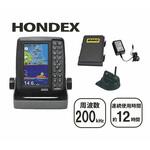 魚群探知機 ポータブルGPS内蔵プロッター魚探 BMOバッテリーセット 本多電子(HONDEX)