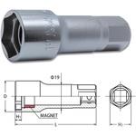 3300P-19 3/8"(9.5mm)SQ. スパークプラグソケット(マグネット付) 19mm Ko-ken コーケン(山下工業研究所)