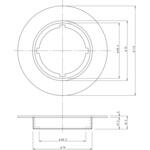 TO-124FLG ハンドルコックドレーンTO-124RS用フランジ SUGICO(スギコ)