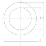 TO-124FKK ハンドルコックドレーンTO-124RS用フランジ紙パッキン SUGICO(スギコ)