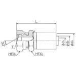 SR05(2W)口金具 鉄 清水製作所(継手)