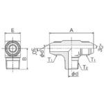T-G2-G2-R T型アダプター 清水製作所(継手)