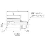 SSO07MF(フィルター付き)アダプター 清水製作所(継手)
