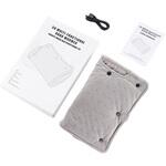 一人用USBホットマットグレー102315 CRECOTE