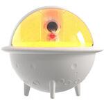 スペースキャラ ライト付き卓上加湿器ホワイトJS113 CRECOTE