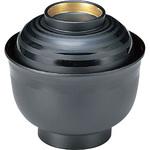 美里吸椀(つば金ツヤ消ライン) 若泉漆器