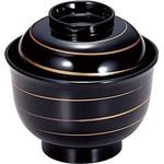 W-1-6 美里吸椀(朱紫金ライン) 若泉漆器