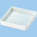 ABS角肉皿(白塗) 若泉漆器