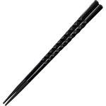 ノミ彫亀甲先端角箸 若泉漆器