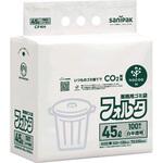 フォルタ業務用ゴミ袋 nocoo inノクーイン 45L 白半透明 日本サニパック