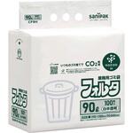 フォルタ業務用ゴミ袋 nocoo inノクーイン 90L 白半透明 日本サニパック