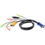 3m USB KVMケーブル (3 in 1 SPHD &オーディオコネクター付属) ATEN