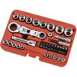 43PCS ダブルエンド首振りラチェットソケットセット JTC