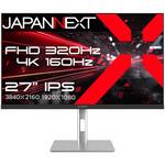 ゲーミング27型/3840×2160/HDMI×2、DP×2/ブラック/スピーカー有/2年保証 JAPANNEXT