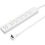 雷ガード付節電タップ5mホワイト ヤザワコーポレーション