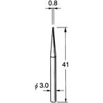 軸付電着ボラゾン砥石 軸径3mm リューター(日本精密機械工作) 軸付砥石 【通販モノタロウ】