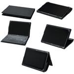 コンバーチブル型PC対応保護ケースL(ブラック) ブルー