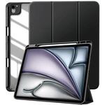 MDS-TPUCIPA13FLBK3 iPad Air 13 2024専用 耐衝撃フラップケース ブラック(背面クリア) エムディーエス