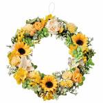 夏の装飾品 夏の花 ひまわり造花リース ストア・エキスプレス