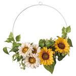 夏の装飾品 夏の花 アイアンひまわり造花リース ストア・エキスプレス