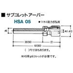 HSA05X60L サブコレットアーバーセット 1本 リューター(日本精密機械