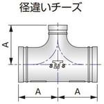 トップジョイント サストップ径違いチーズ シーケー金属