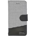 OWL-CVIP7P05CG-BK iPhone7Plus対応 手帳型ケース  PU 千鳥格子柄 ブラック OWLTECH(オウルテック)