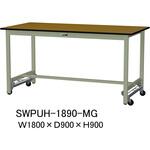 軽量作業台/耐荷重300kg_ワンタッチ移動H900_ポリエステル天板_ワークテーブル300シリーズ 山金工業