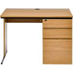 ワーキングデスク片袖 アール・エフ・ヤマカワ