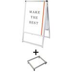 VASKAC-B2R-KSET バリウススタンド看板 B2両面 アームキャスターセット 常磐精工