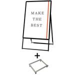 PGSK-B1KB-G-KSET ポスターグリップスタンド看板 屋外用 B1片面ブラック アームキャスターセット 常磐精工