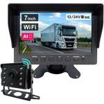 人検知AI付200万画素ワイヤレスカメラセット 7インチモニター 大型車用(カメラ1台) ブロードウォッチ