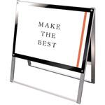 PSSK-A1YRB-KSET ポスター用スタンド看板 A1横両面ブラック アームキャスターセット 常磐精工